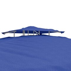 Nojume ar dubulto jumtu vidaXL, 3x3x2,68 m, zila cena un informācija | Dārza nojumes un lapenes | 220.lv