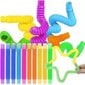 Rotaļlieta saliekamaS sensorās caurules, 10 gab. цена и информация | Attīstošās rotaļlietas | 220.lv