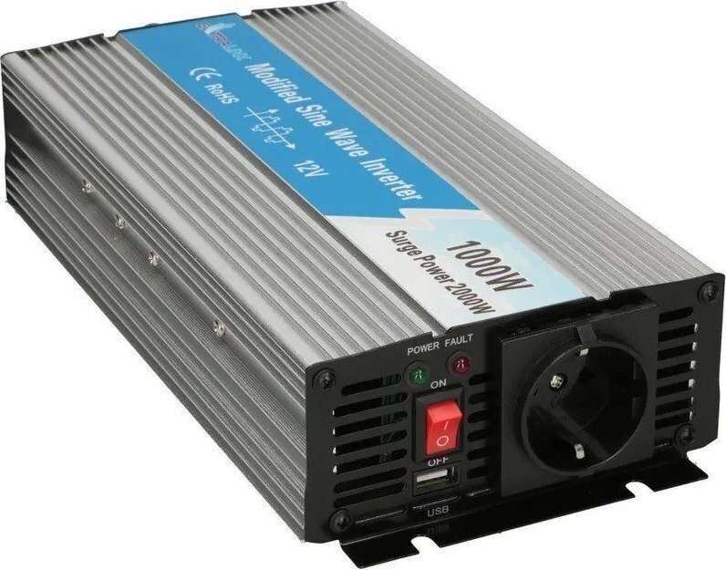 Sprieguma pārveidotājs Extralink 12V - 230V, 1000W цена и информация | Sprieguma pārveidotāji | 220.lv