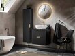 Galda virsma vannas istabas skapītim Hakano Nirvana, melna cena un informācija | Vannas istabas skapīši | 220.lv