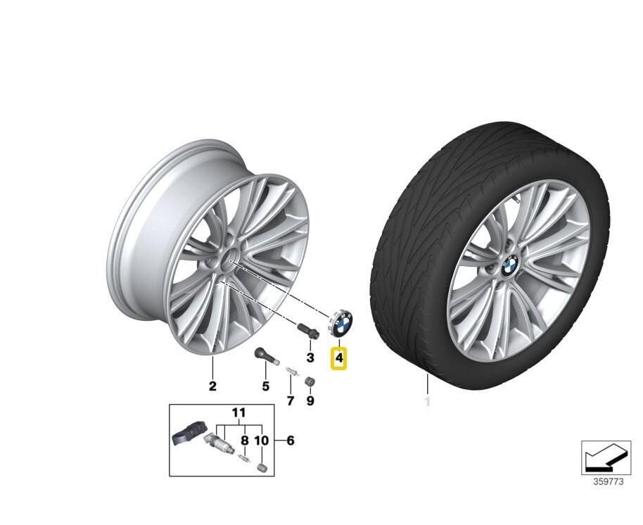 BMW F30 F30 F31 F10 F11 E60 E60 E90 vieglmetāla riteņu centra rumbas vāciņš oriģināls цена и информация | Lietie diski | 220.lv