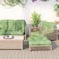 Dekoratīvais spilvens dīvānam vidaXL, zaļš cena un informācija | Krēslu paliktņi | 220.lv