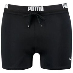Peldšorti vīriešiem Puma Logo Swim Trunk M 907657, melni cena un informācija | Peldšorti, peldbikses | 220.lv