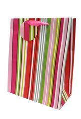 Dāvanu maisiņš Stripes Vertical, L цена и информация | Упаковочные материалы для подарков | 220.lv