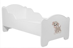 Bērnu gulta Adrk Furniture Amadis Dog, 80x160 cm, balta cena un informācija | Bērnu gultas | 220.lv