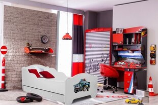 Детская кровать Adrk Furniture Amadis Police, 80x160 см, белый цвет цена и информация | Детские кровати | 220.lv