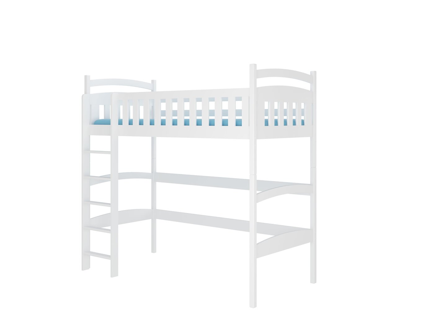 Divstāvu gulta ADRK Furniture Miago, 90x200 cm, balta цена и информация | Bērnu gultas | 220.lv