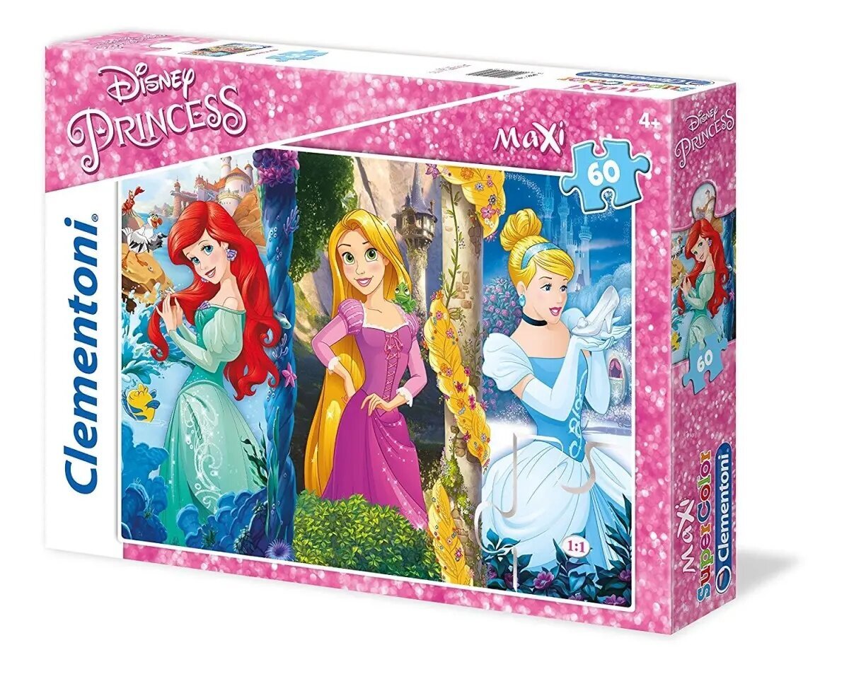 Puzle Clementoni Disney Princeses, 60 d. цена и информация | Puzles, 3D puzles | 220.lv
