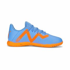 Futbola apavi bērniem Puma Future Play IT Junior, 30, zila, oranža cena un informācija | Futbola apavi | 220.lv
