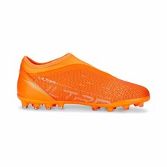 Futbola apavi bērniem Puma Ultra Match LI MG, 37.5, oranža cena un informācija | Futbola apavi | 220.lv