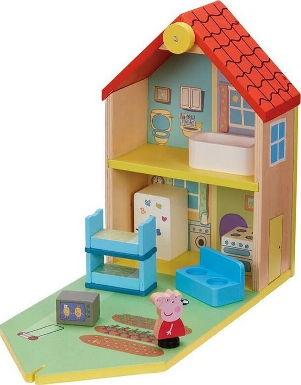 Koka māja ar figūriņu Cūciņa Pepa cena un informācija | Rotaļlietas meitenēm | 220.lv