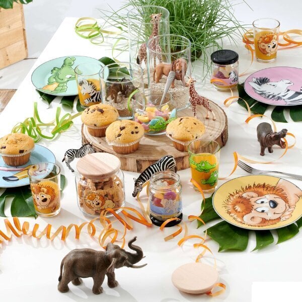 Porcelāna trauku komplekts bērniem Happy Zoo Koko cena un informācija | Trauki, šķīvji, pusdienu servīzes | 220.lv