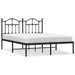 Кровать металлическая, черная, 140 x 200 см цена и информация | Кровати | 220.lv