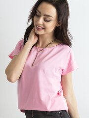 T-krekls sievietēm Basic Feel Good 2016101810668, rozā cena un informācija | T-krekli sievietēm | 220.lv
