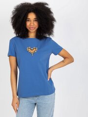 T-krekls sievietēm Fancy 664509, zils cena un informācija | T-krekli sievietēm | 220.lv