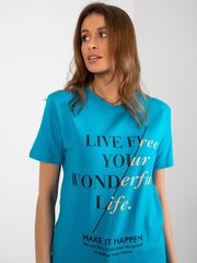 Sieviešu T-krekls Fancy, zils cena un informācija | T-krekli sievietēm | 220.lv