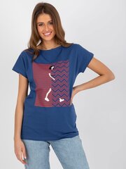 Sieviešu T-krekls Fancy, zils cena un informācija | T-krekli sievietēm | 220.lv