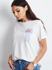 T-krekls sievietēm Yups 2016101388693, balts cena un informācija | T-krekli sievietēm | 220.lv