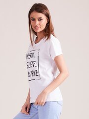 T-krekls sievietēm Yups YP-BZ-aex0585.27, balts cena un informācija | T-krekli sievietēm | 220.lv