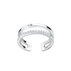 Серебряное кольцо на пальце ноги Elfas SKG015 цена и информация | Кольца | 220.lv