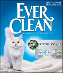 Kaķu pakaiši EverClean Total Cover, 6 L cena un informācija | Kaķu smiltis, pakaiši | 220.lv