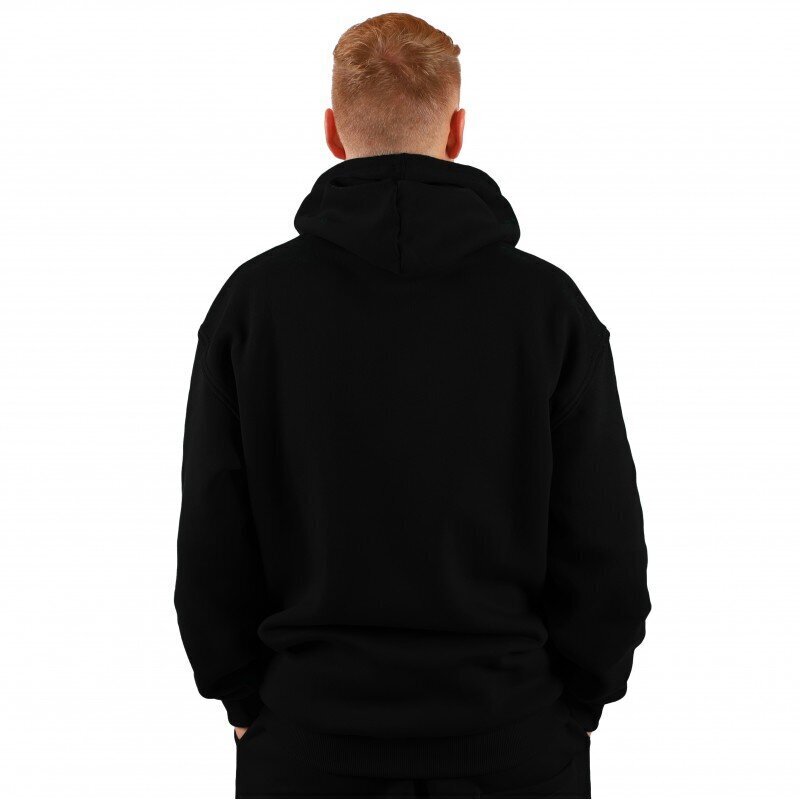 Džemperis unisex Hoodie Solid Black, melns цена и информация | Vīriešu jakas | 220.lv