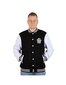 Džemperis Bomber Black/White, unisex cena un informācija | Vīriešu jakas | 220.lv