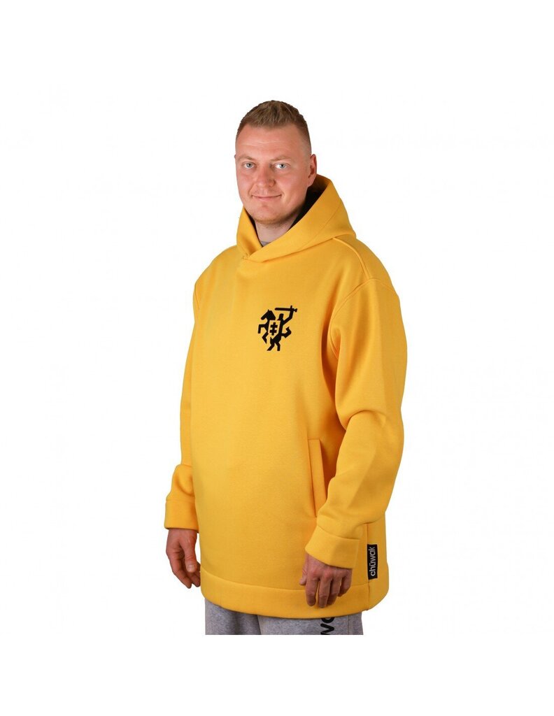 Džemperis Unisex Hoodie Exquisite Line LT Yellow cena un informācija | Vīriešu jakas | 220.lv