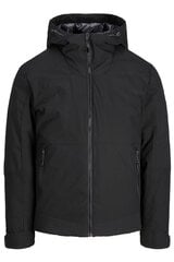 Курткa JACK&JONES 12248259BLACK-3XL, черная цена и информация | Мужские куртки | 220.lv