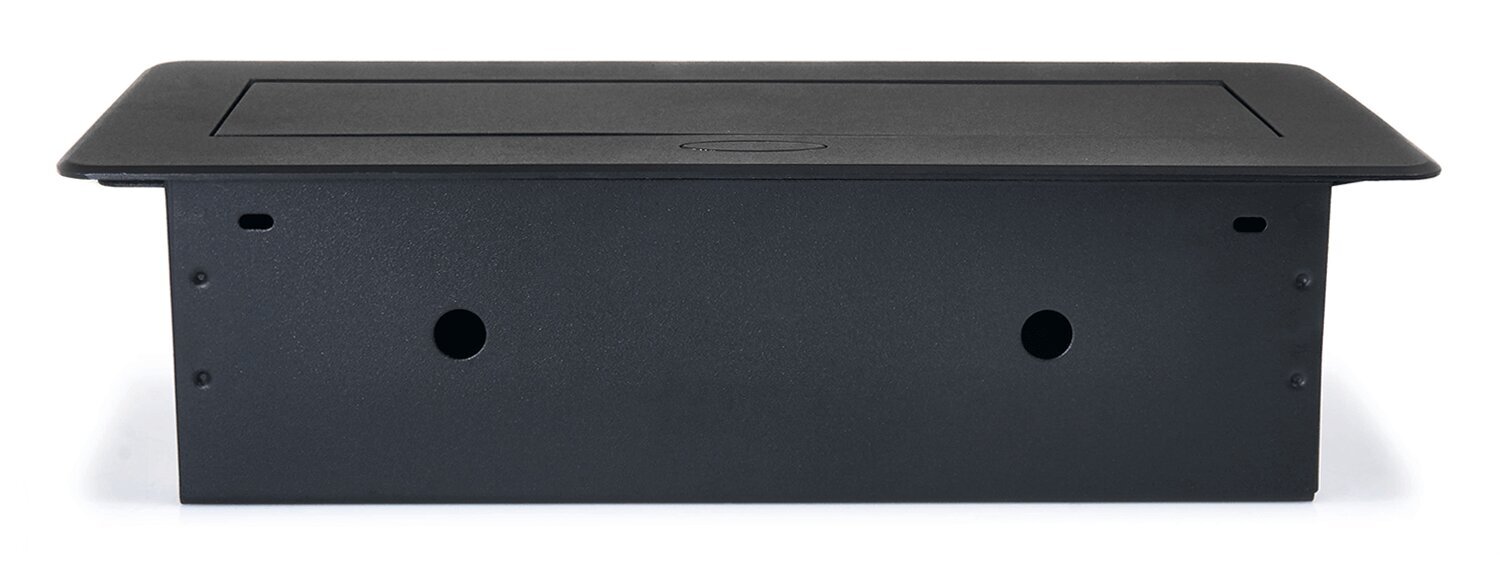 Datora galda strāvas ports ievietojams galda virsmā ar 2x elektroiekārtu ligzdas un 2x USB 2.1 Multibox 2 - Melns cena un informācija | Elektrības slēdži, rozetes | 220.lv