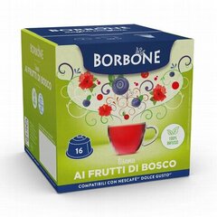 Tējas kapsulas Borbone Ai Frutti Di Bosco, 16gb. cena un informācija | Kafija, kakao | 220.lv