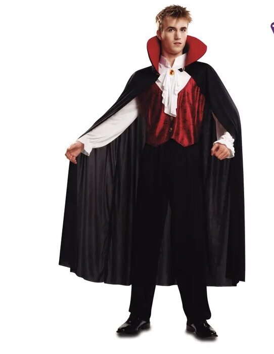 Vampīra Drakulas kostīms, melns цена и информация | Karnevāla kostīmi, maskas un parūkas | 220.lv