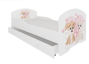 Bērnu gulta ADRK Furniture Pepe dogs, 70x140 cm, dažādu krāsu cena un informācija | Bērnu gultas | 220.lv