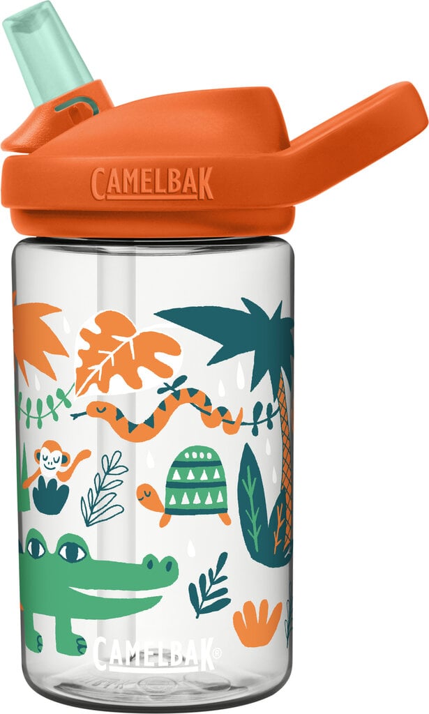 Bērnu pudele Camelbak Eddy+Kids Jungle Animals 400 ml, oranža цена и информация | Ūdens pudeles | 220.lv