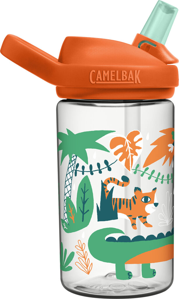 Bērnu pudele Camelbak Eddy+Kids Jungle Animals 400 ml, oranža цена и информация | Ūdens pudeles | 220.lv