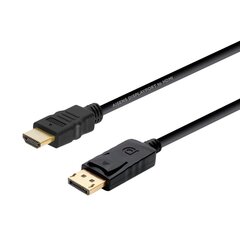 Адаптер для DisplayPort на HDMI Aisens DP Чёрный 20 m цена и информация | Кабели и провода | 220.lv