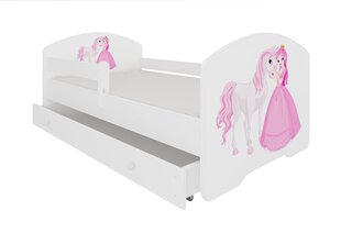 Bērnu gulta ADRK Furniture Pepe Princess and horse, 80x160 cm, dažādu krāsu cena un informācija | Bērnu gultas | 220.lv