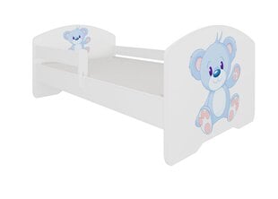 Bērnu gulta ADRK Furniture Pepe blue Bear, 80x160 cm, dažādu krāsu cena un informācija | Bērnu gultas | 220.lv