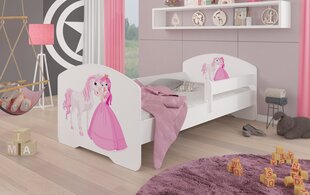 Bērnu gulta ADRK Furniture Pepe Princess and horse, 80x160 cm, dažādu krāsu cena un informācija | Bērnu gultas | 220.lv