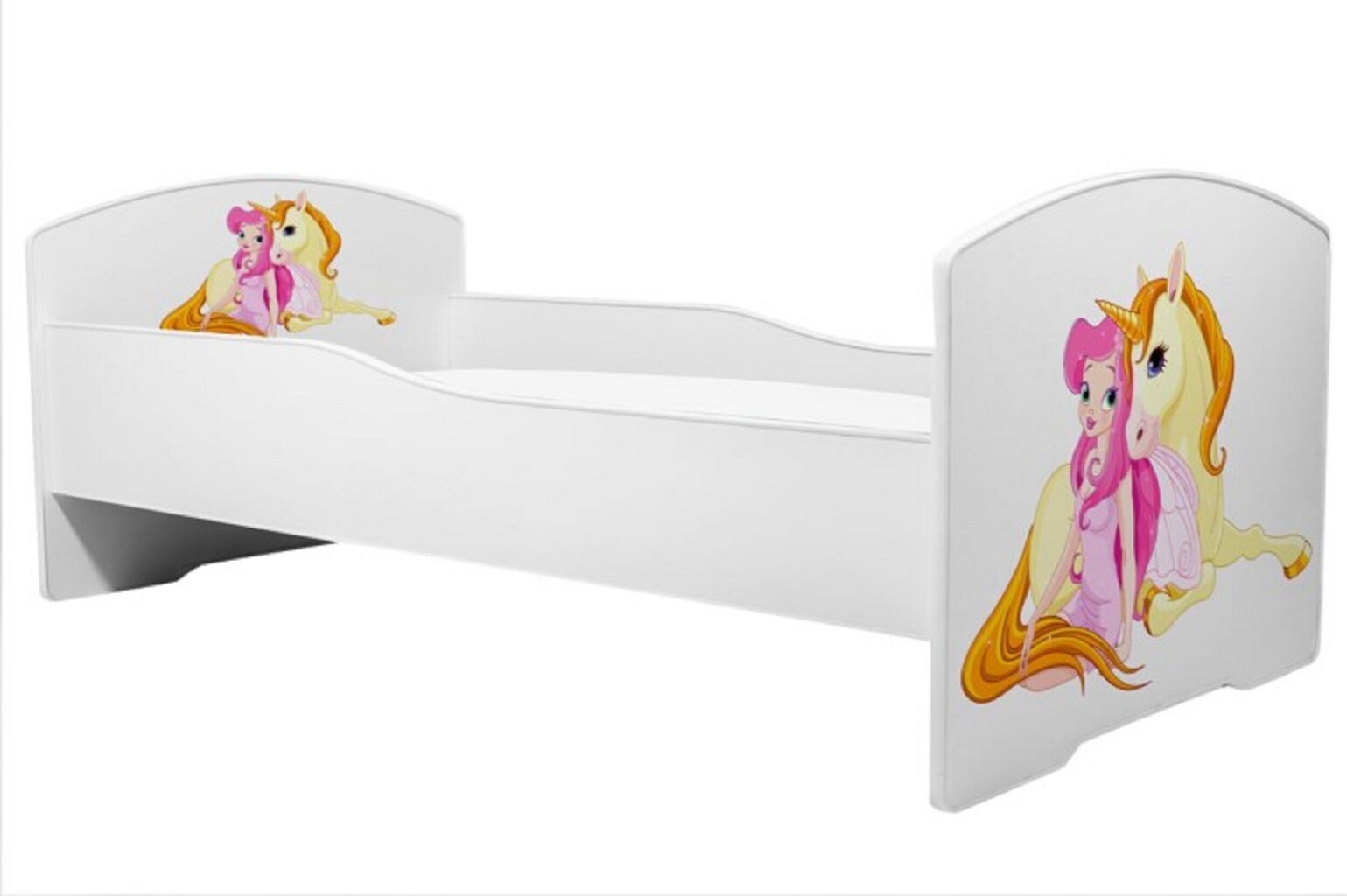 Bērnu gulta ADRK Furniture Pepe Girl with unicorn, 80x160 cm, dažādu krāsu цена и информация | Bērnu gultas | 220.lv