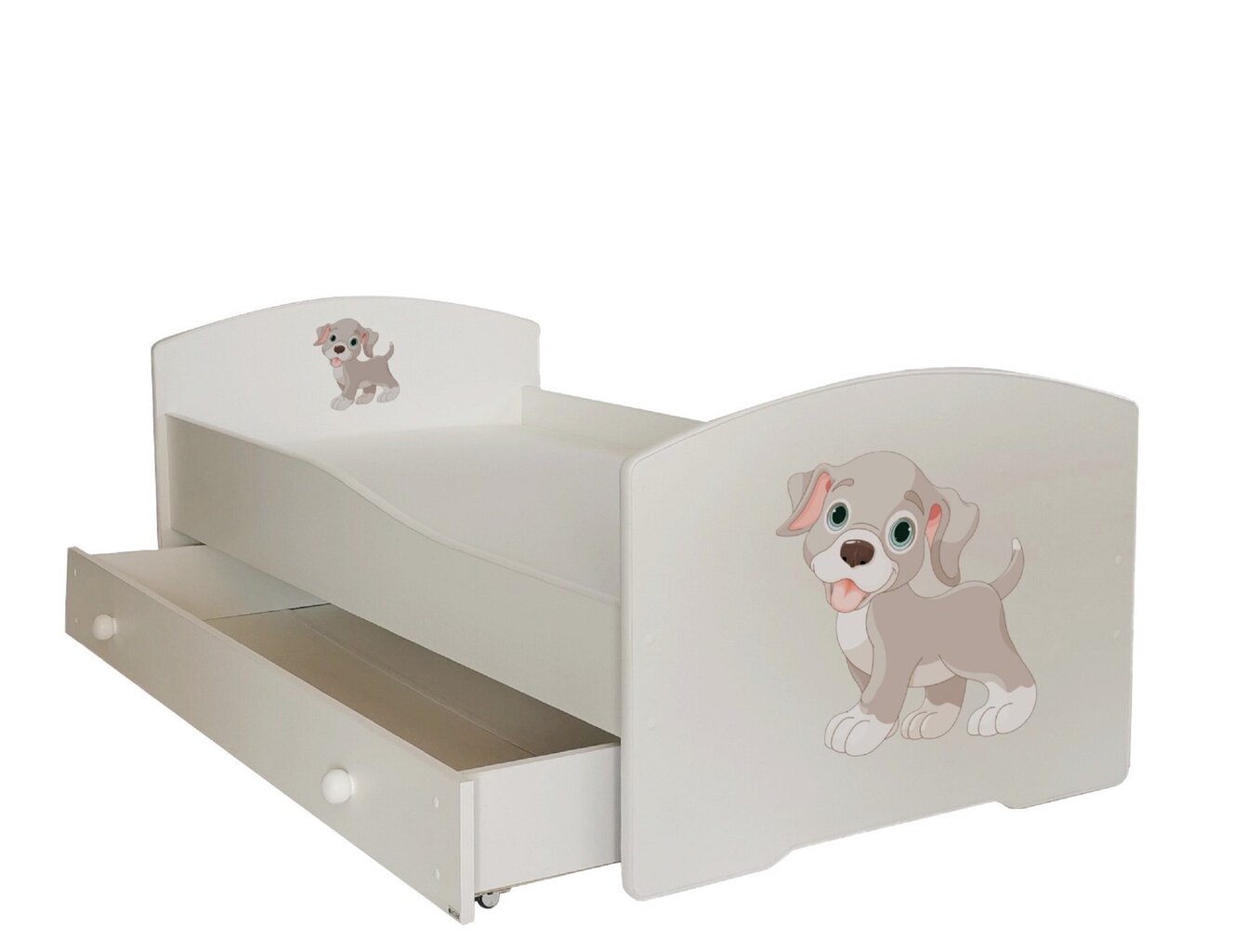 Bērnu gulta ADRK Furniture Pepe dog, 70x140 cm, dažādu krāsu cena un informācija | Bērnu gultas | 220.lv