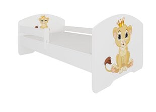 Bērnu gulta ADRK Furniture Pepe Lion, 70x140 cm, dažādu krāsu cena un informācija | Bērnu gultas | 220.lv