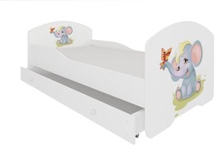 Детская кровать ADRK Furniture Pepe Elephant, 70х140 см, различные цвета цена и информация | Детские кровати | 220.lv