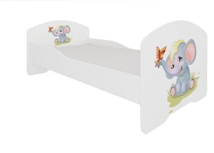 Bērnu gulta ADRK Furniture Pepe Elephant, 80x160 cm, dažādu krāsu cena un informācija | Bērnu gultas | 220.lv