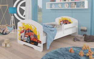 Bērnu gulta ADRK Furniture Pepe Fire truck, 70x140 cm, dažādu krāsu cena un informācija | Bērnu gultas | 220.lv
