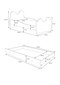 Bērnu gulta ADRK Furniture Bear, 80x160 cm, balta/zila цена и информация | Bērnu gultas | 220.lv