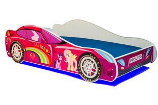 Детская кровать ADRK Furniture LED Car 70x140 см, различные цвета цена и информация | Детские кровати | 220.lv