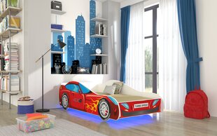 Детская кровать ADRK Furniture LED Auto, 70х140 см, разных цветов цена и информация | Детские кровати | 220.lv