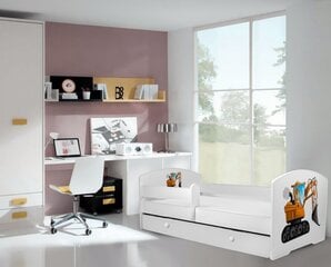Bērnu gulta ADRK Furniture Pepe digger, 70x140 cm, dažādu krāsu cena un informācija | Bērnu gultas | 220.lv
