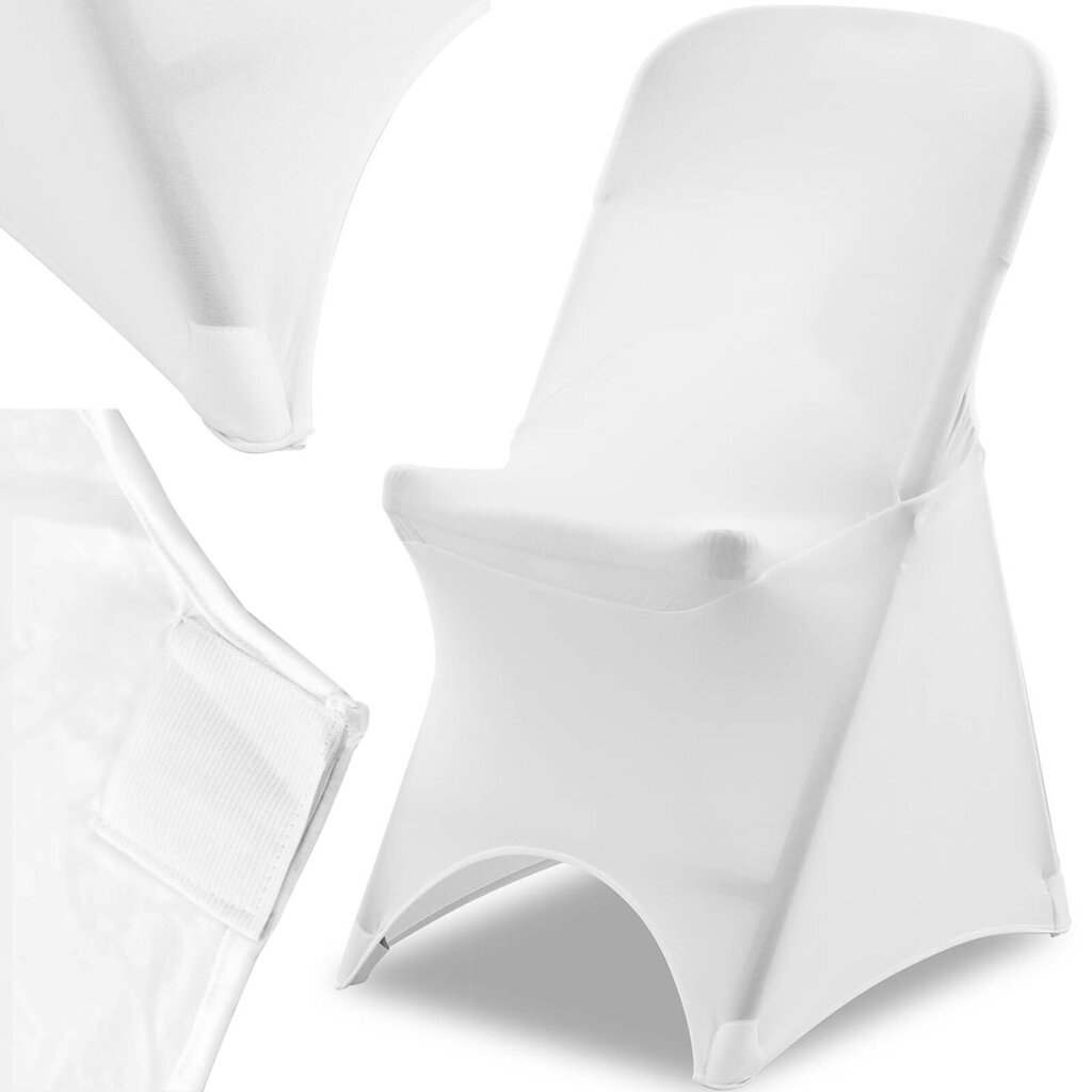 Royal Catering pārsegs krēsls, balts cena un informācija | Mēbeļu pārvalki | 220.lv